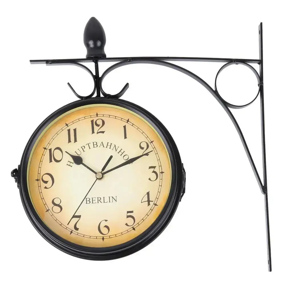 Horloge Double Face - Gare Vintage-Passion Steampunk