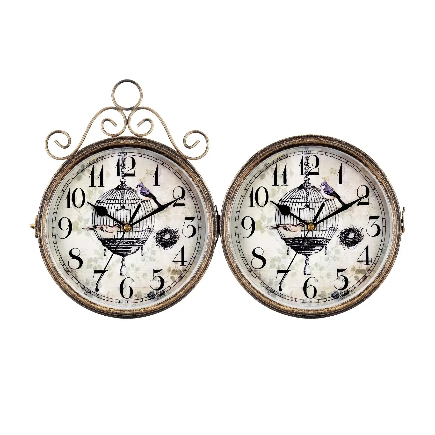 Horloge Double Face - Gare Vintage-Passion Steampunk