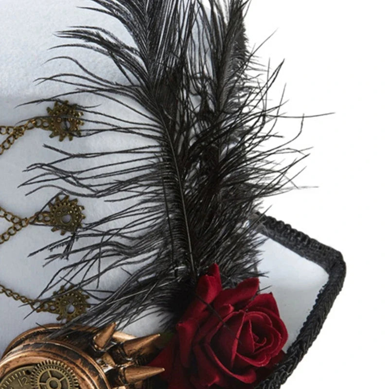 Chapeau Steampunk Femme - Haut-de-Forme Sophistiqué-Passion Steampunk