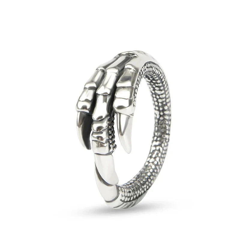 Bague Serre d' Aigle Argent - Steampunk Style-Passion Steampunk