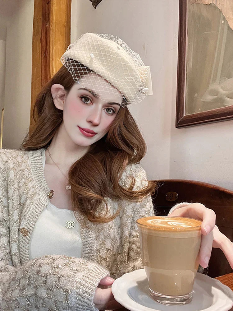 Chapeau Voilette Belle Epoque - Céleste Mogador-Passion Steampunk