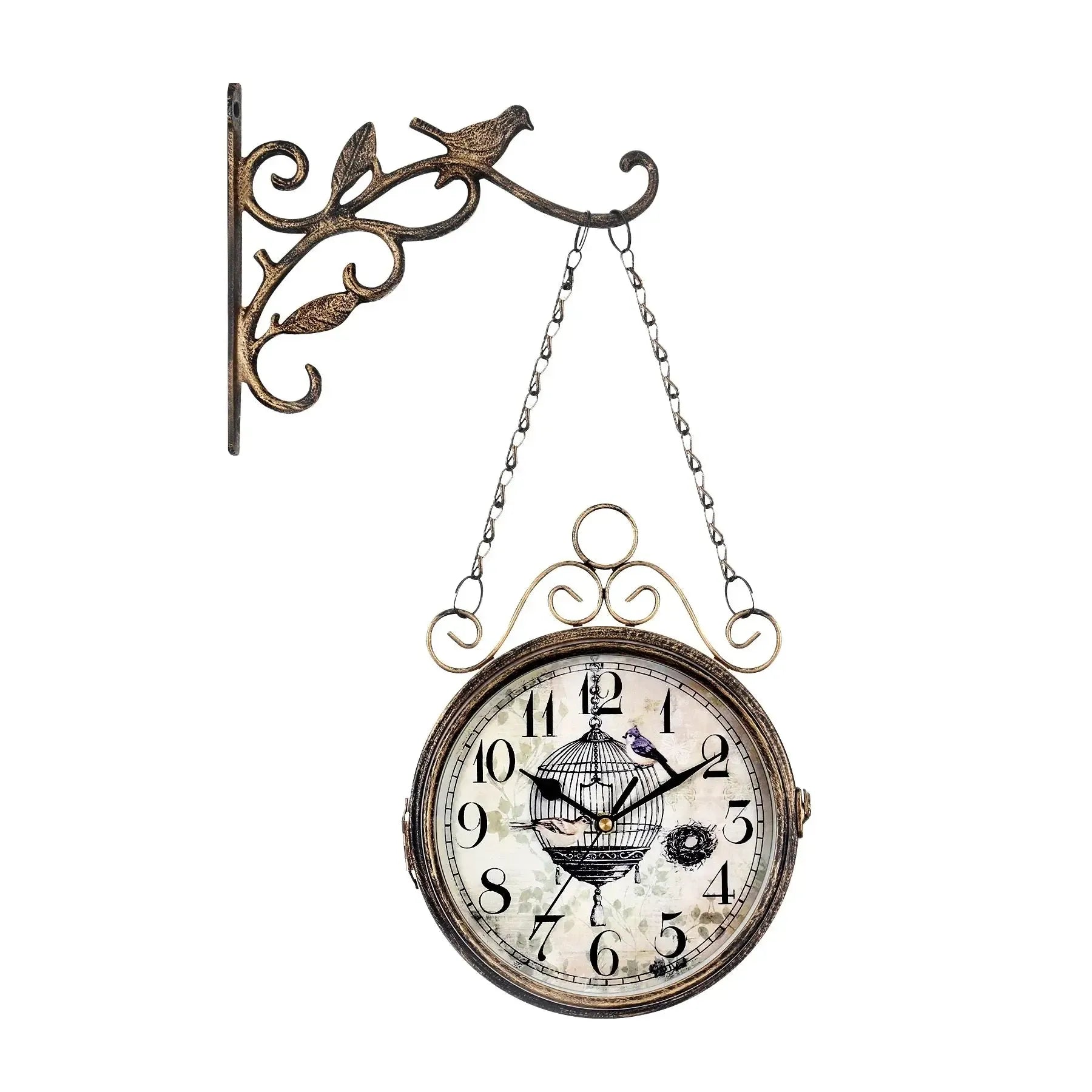 Horloge Double Face - Gare Vintage-Passion Steampunk