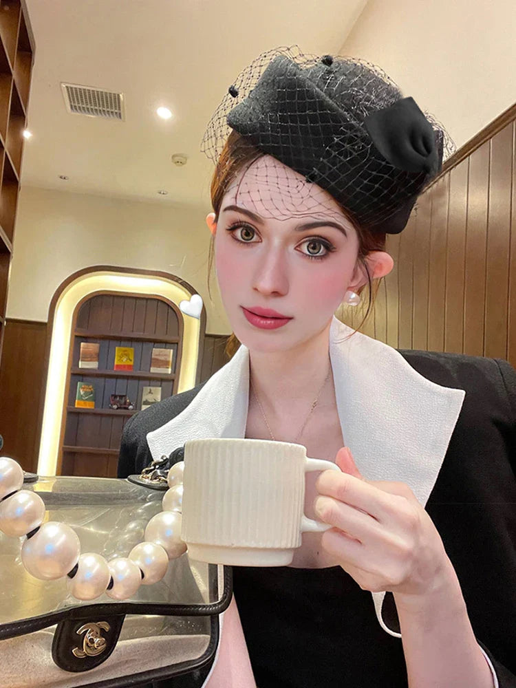 Chapeau Voilette Belle Epoque - Céleste Mogador-Passion Steampunk