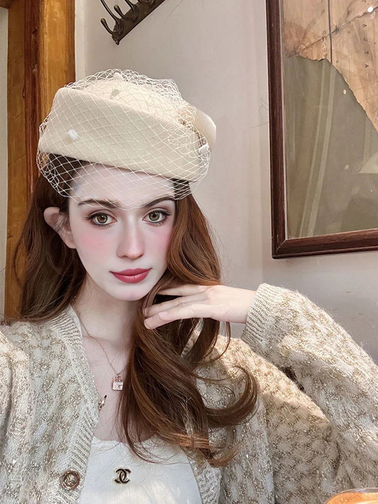 Chapeau Voilette Belle Epoque - Céleste Mogador-Passion Steampunk
