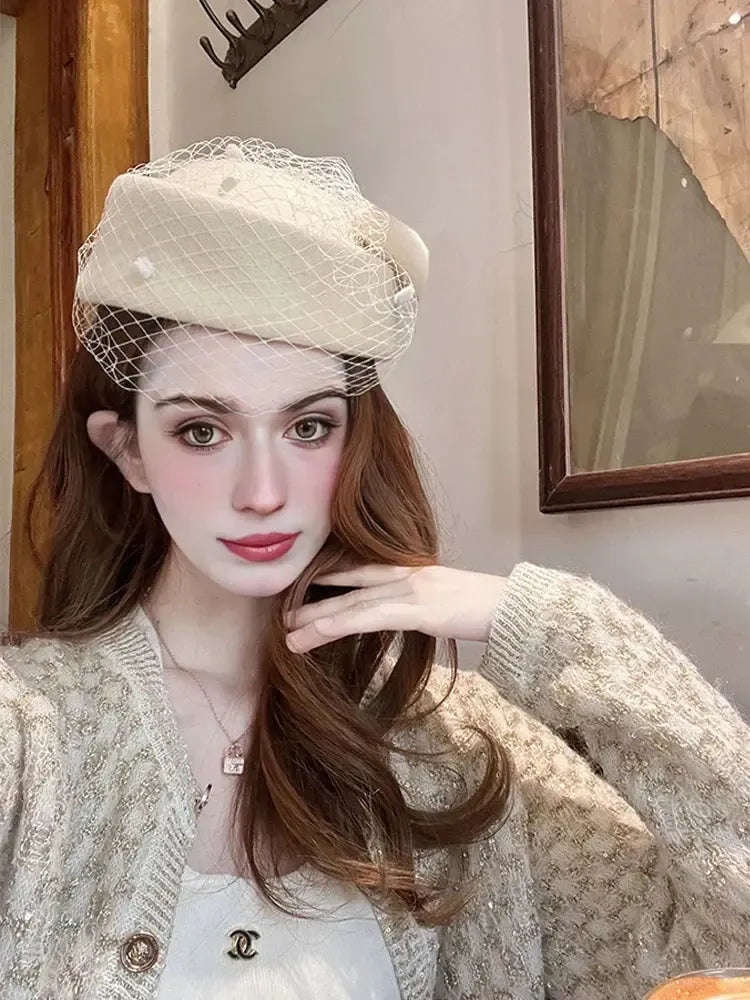 Chapeau Voilette Belle Epoque - Céleste Mogador-Passion Steampunk