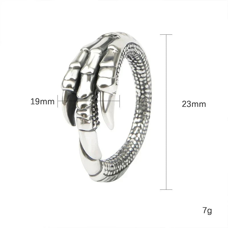 Bague Serre d' Aigle Argent - Steampunk Style-Passion Steampunk