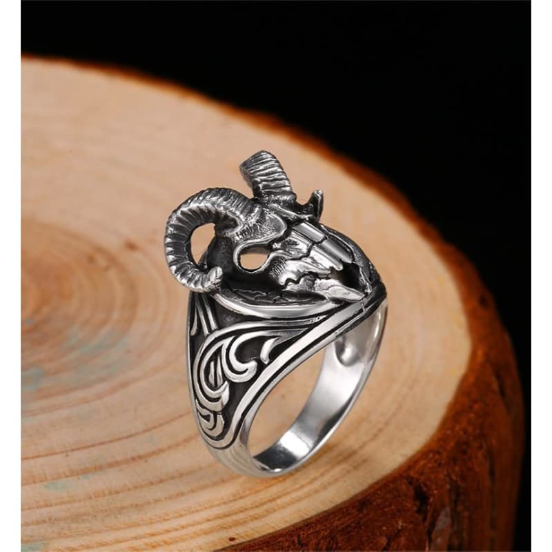 Bague Baphomet Skull-Passion Steampunk