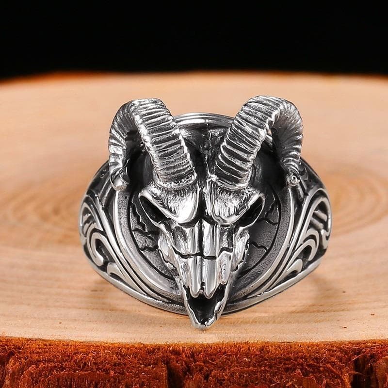 Bague Baphomet Skull-Passion Steampunk