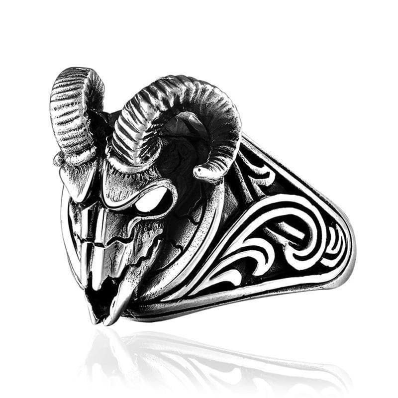 Bague Baphomet Skull-Passion Steampunk