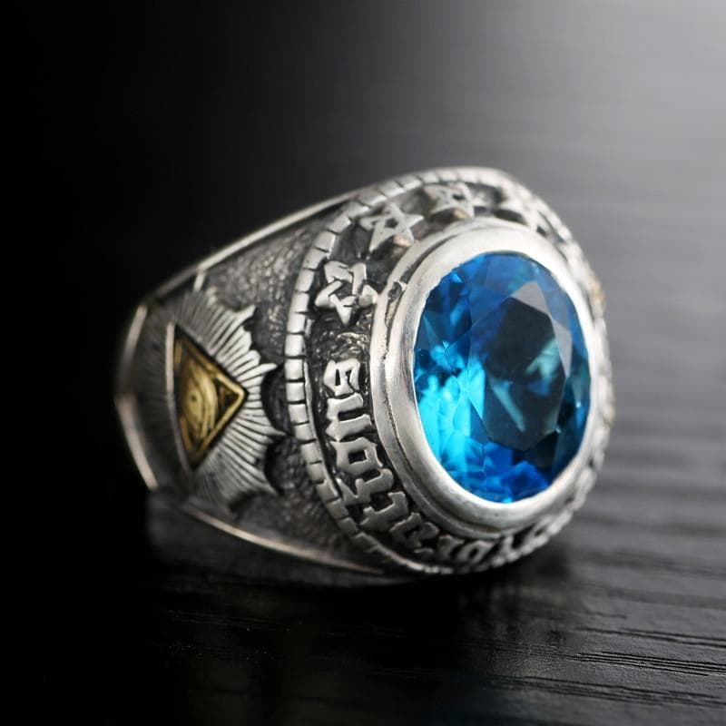 Bague Argent Turquoise Homme - Agneau Celtique-Passion Steampunk
