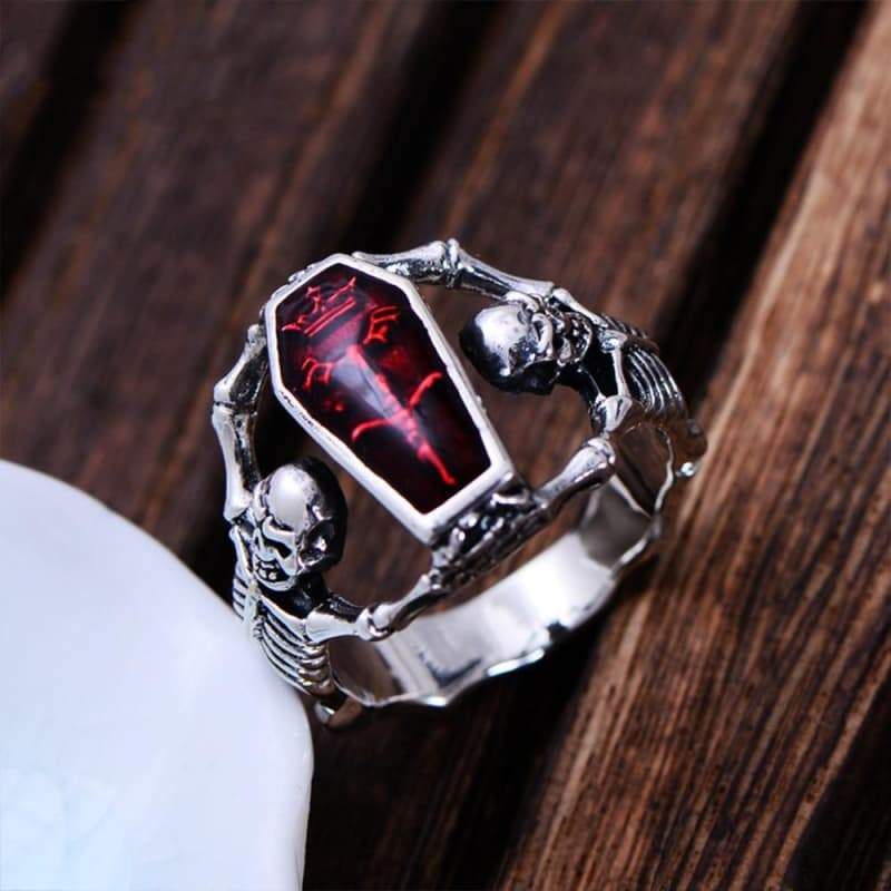Bague Cercueil - Gothique Punk-Passion Steampunk