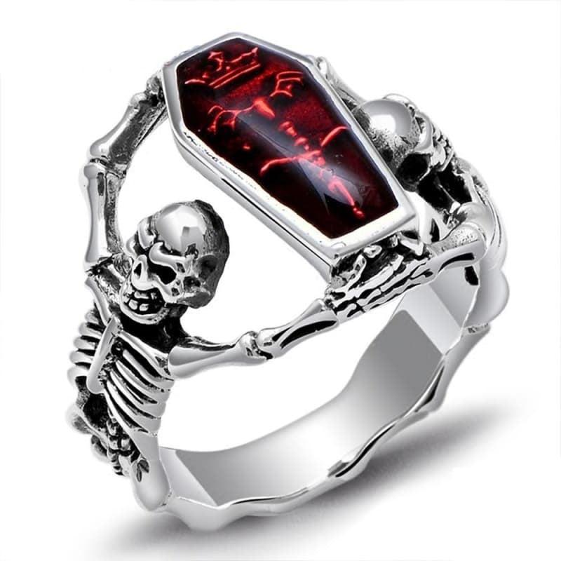 Bague Cercueil - Gothique Punk-Passion Steampunk