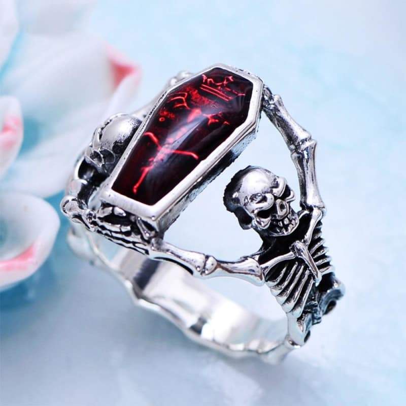 Bague Cercueil - Gothique Punk-Passion Steampunk
