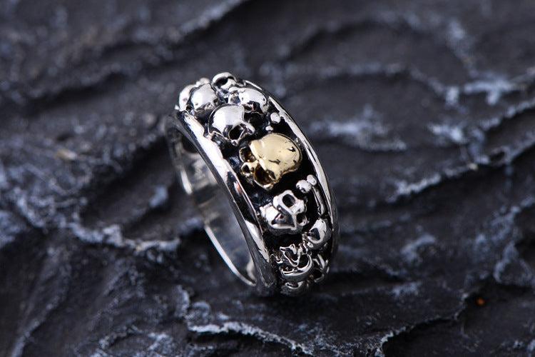 Bague Argent Gothique - Sépulcre-Passion Steampunk