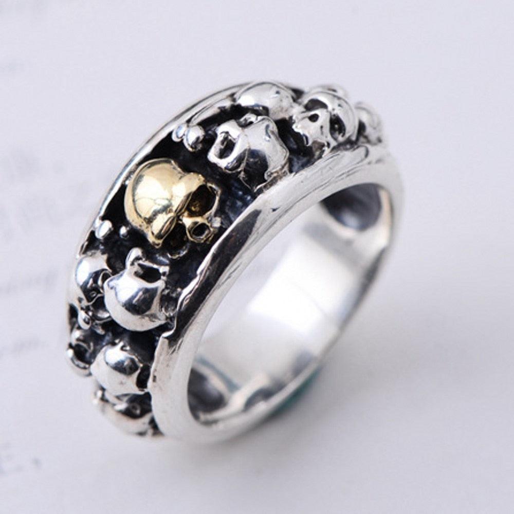 Bague Argent Gothique - Sépulcre-Passion Steampunk