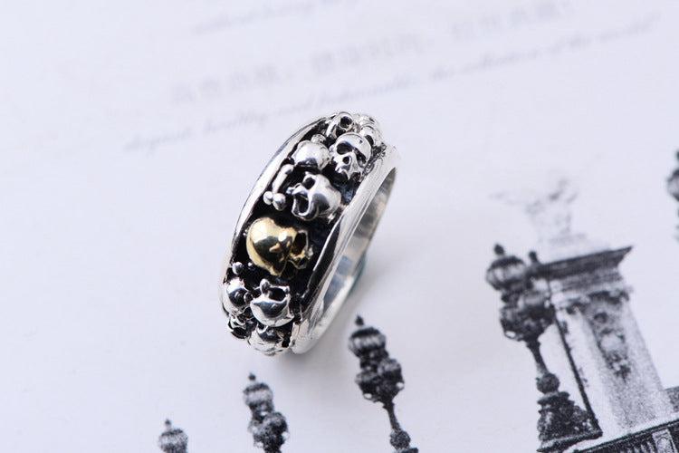 Bague Argent Gothique - Sépulcre-Passion Steampunk