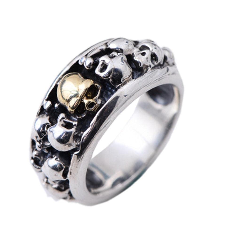 Bague Argent Gothique - Sépulcre-Passion Steampunk