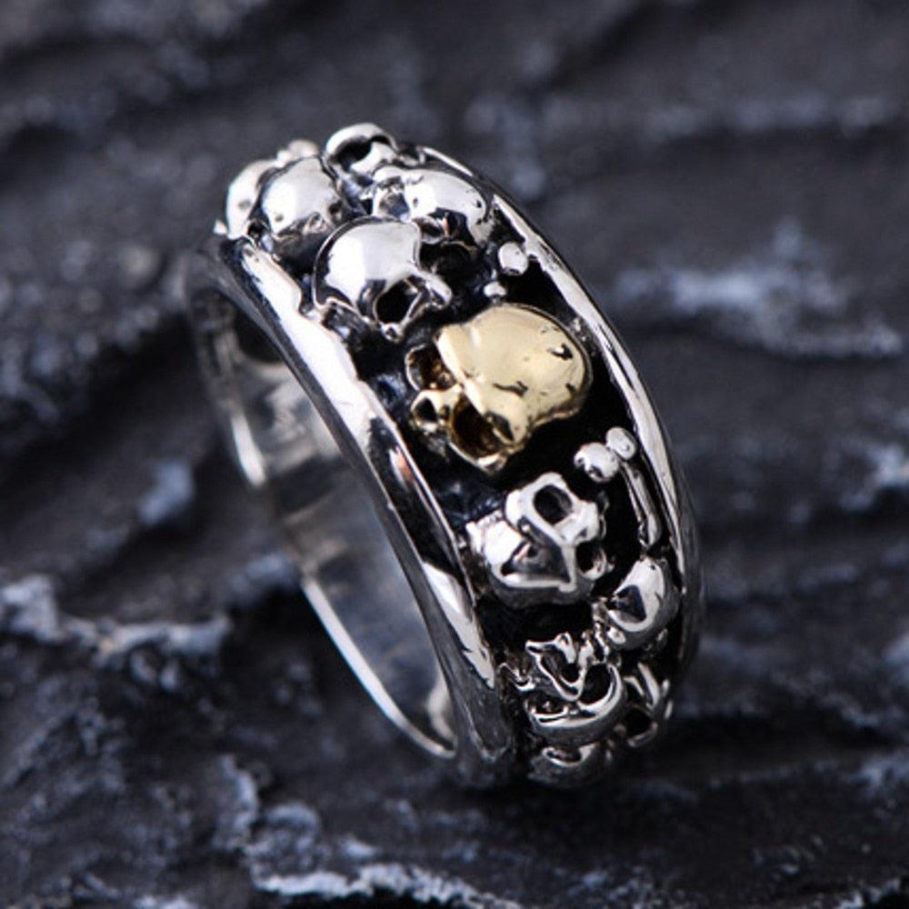 Bague Argent Gothique - Sépulcre-Passion Steampunk
