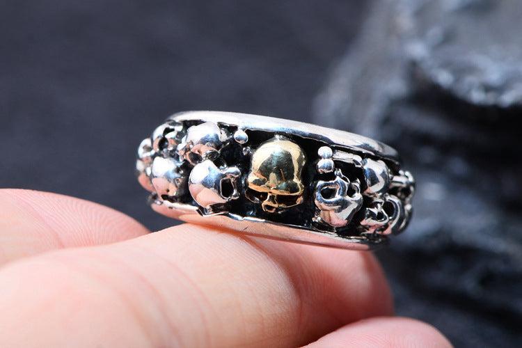Bague Argent Gothique - Sépulcre-Passion Steampunk