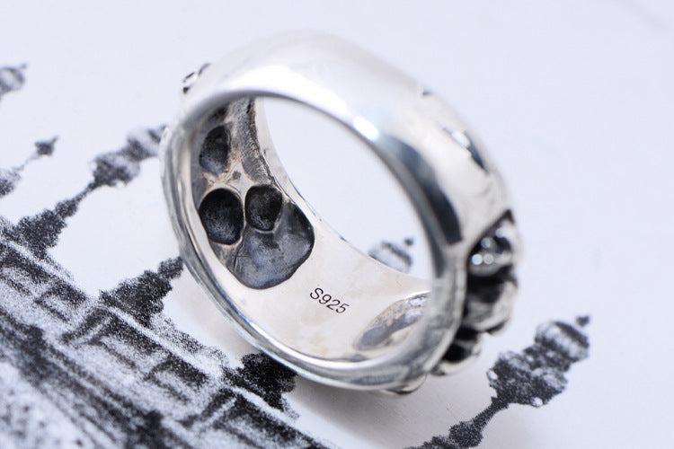 Bague Argent Gothique - Sépulcre-Passion Steampunk