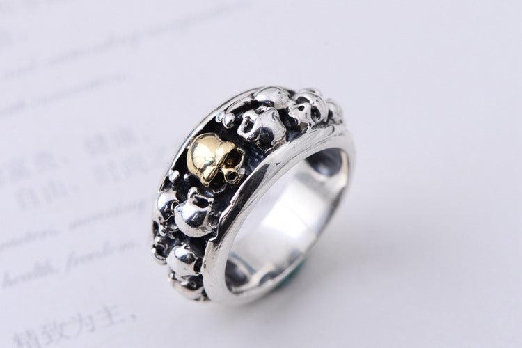 Bague Argent Gothique - Sépulcre-Passion Steampunk