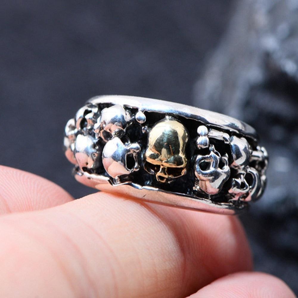 Bague Argent Gothique - Sépulcre-Passion Steampunk