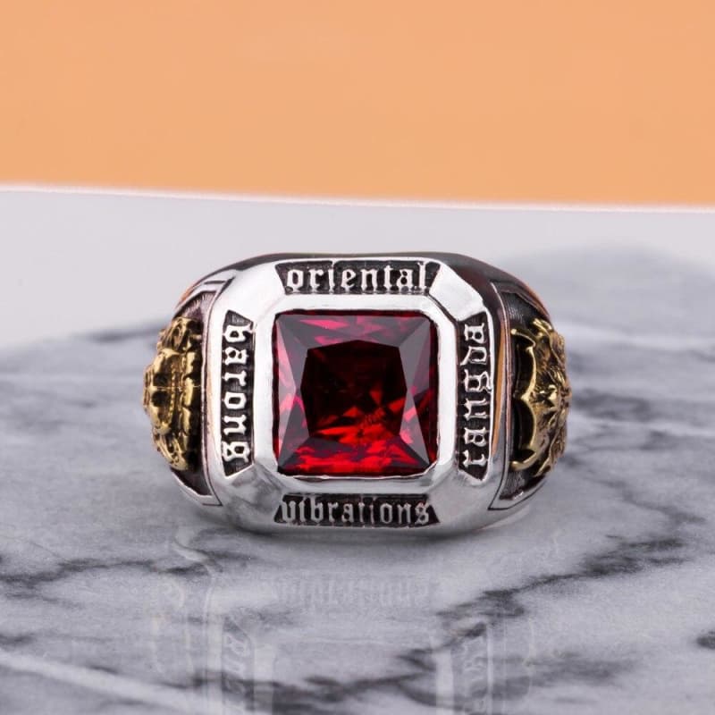 Bague Homme Rubis - Rangda-Passion Steampunk
