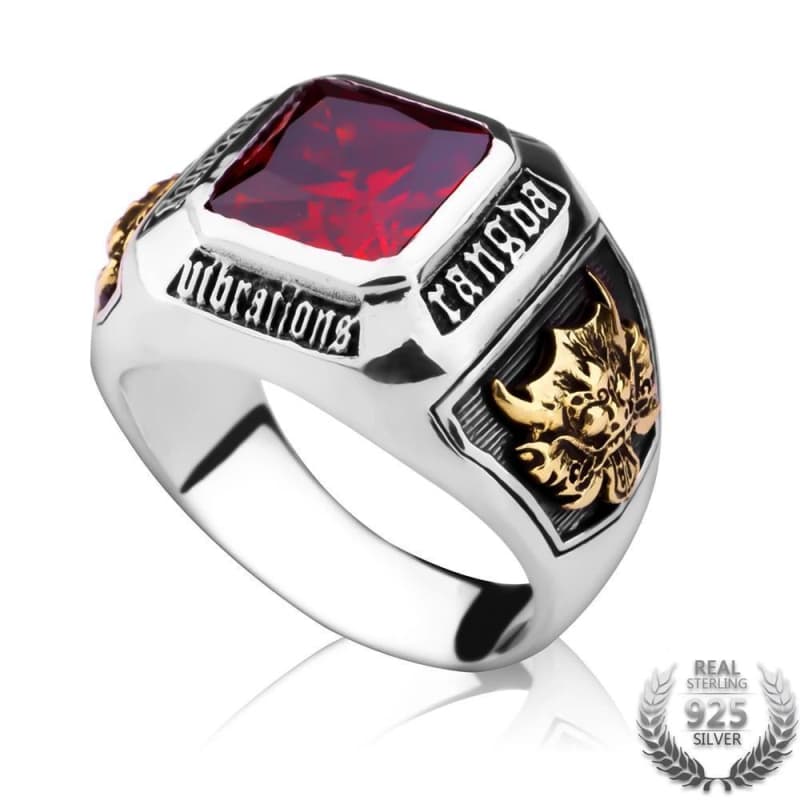 Bague Homme Rubis - Rangda-Passion Steampunk