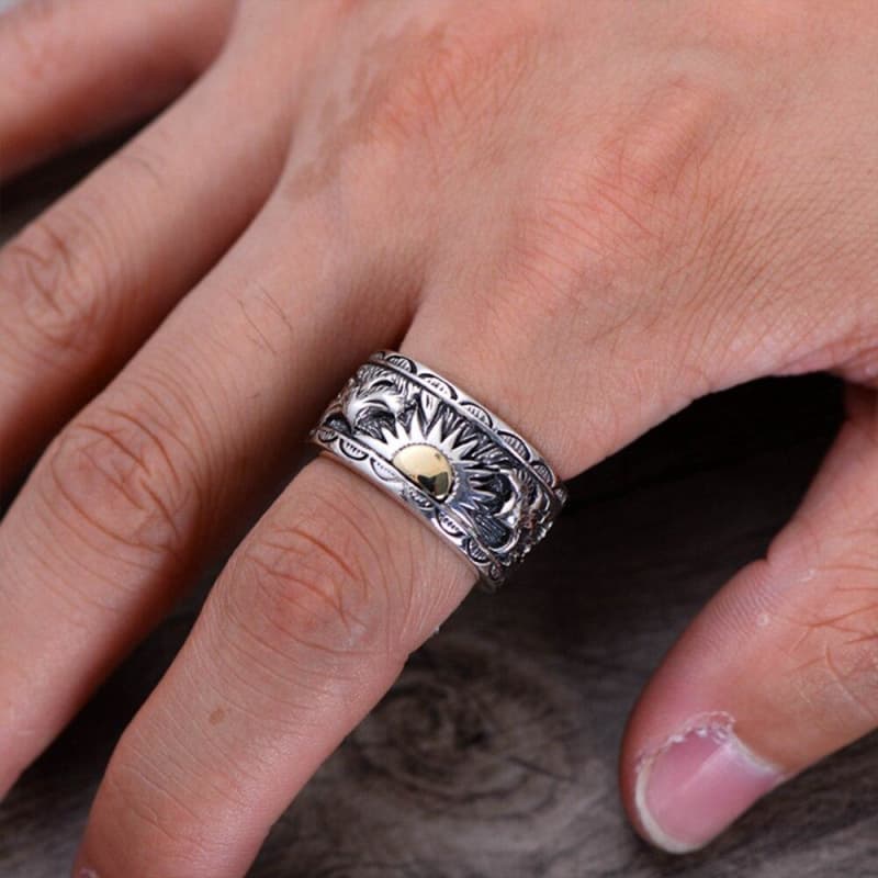 Bague Soleil Homme - Majesté-Passion Steampunk