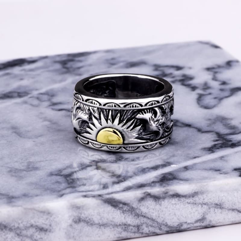 Bague Soleil Homme - Majesté-Passion Steampunk