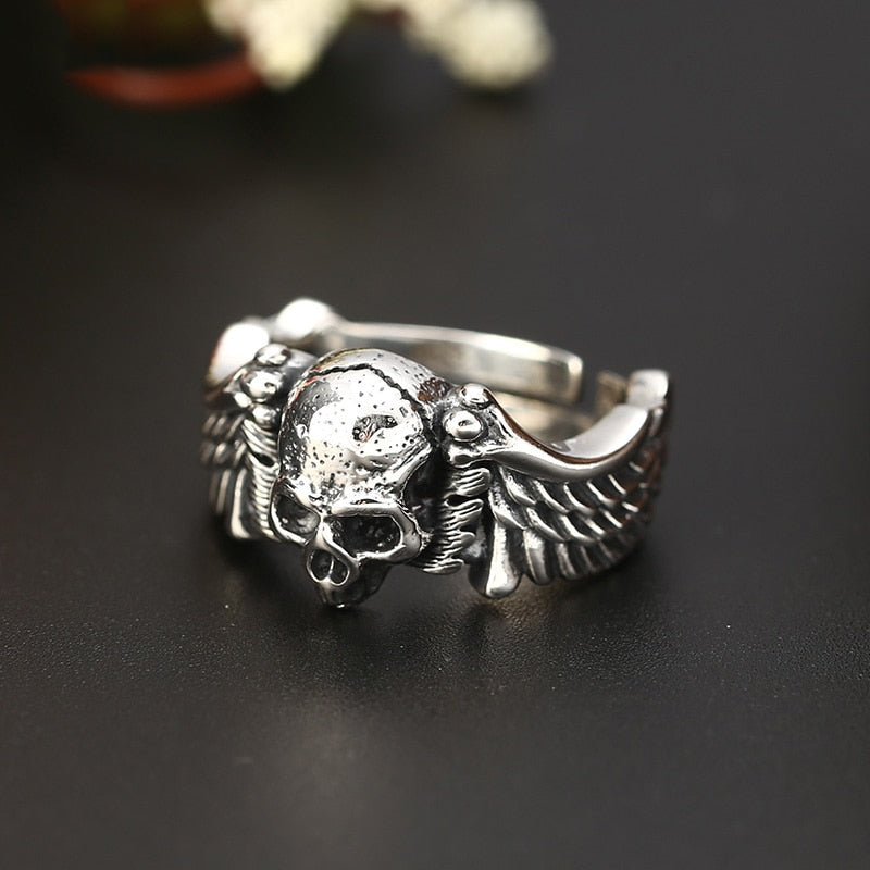 Bague Biker Homme - Hell Rider-Passion Steampunk