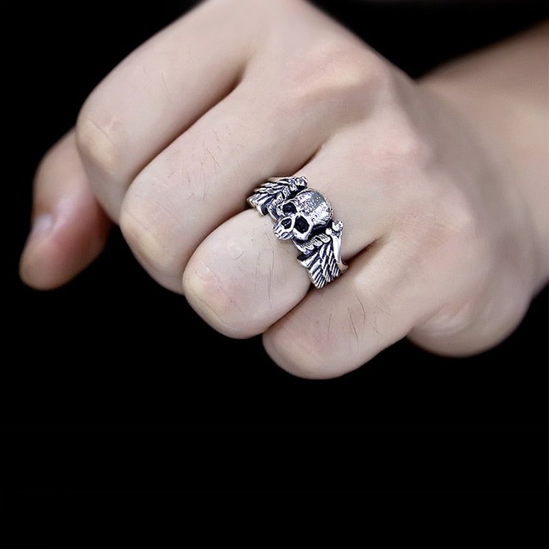 Bague Biker Homme - Hell Rider-Passion Steampunk