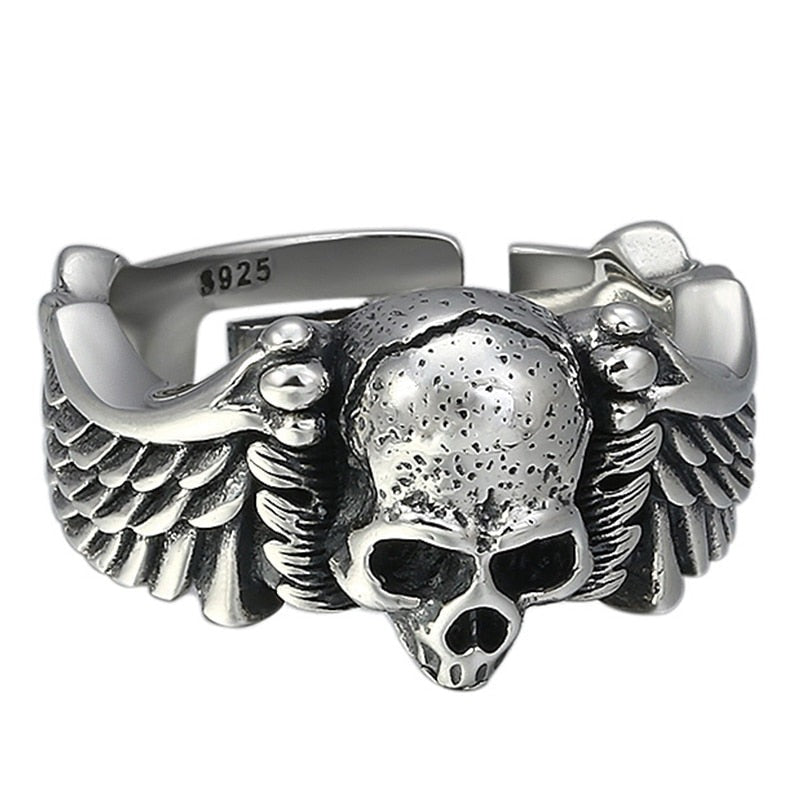Bague Biker Homme - Hell Rider-Passion Steampunk