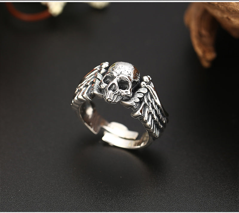 Bague Biker Homme - Hell Rider-Passion Steampunk