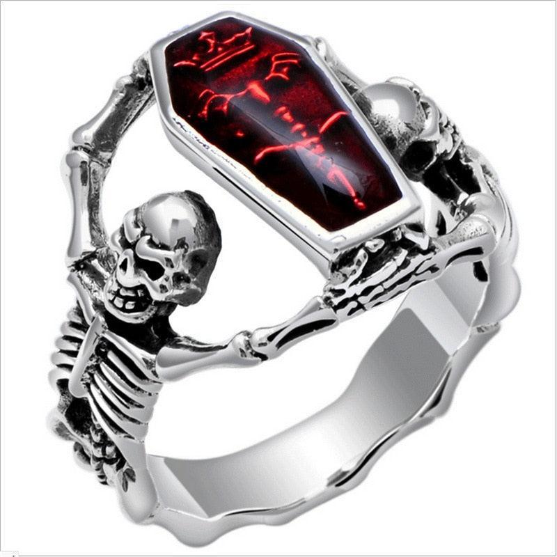 Bague Cercueil - Gothique Punk-Passion Steampunk