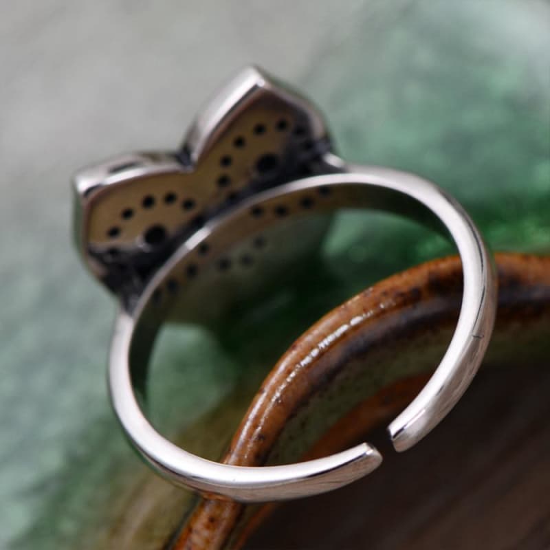 Bague Chouette Aveugle en Argent-Passion Steampunk