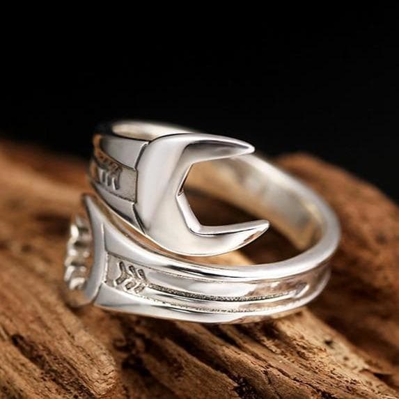 Bague Clé Plate Argent - Steampunk Style-Passion Steampunk