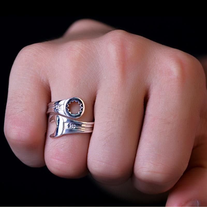 Bague Clé Plate Argent - Steampunk Style-Passion Steampunk