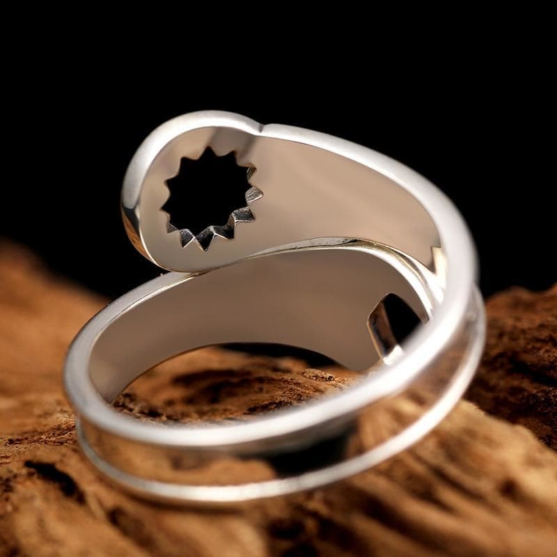 Bague Clé Plate Argent - Steampunk Style-Passion Steampunk
