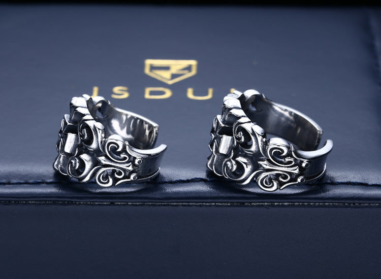 Bague Croix de Malte Argent - Chevalier Hospitalier-Passion Steampunk