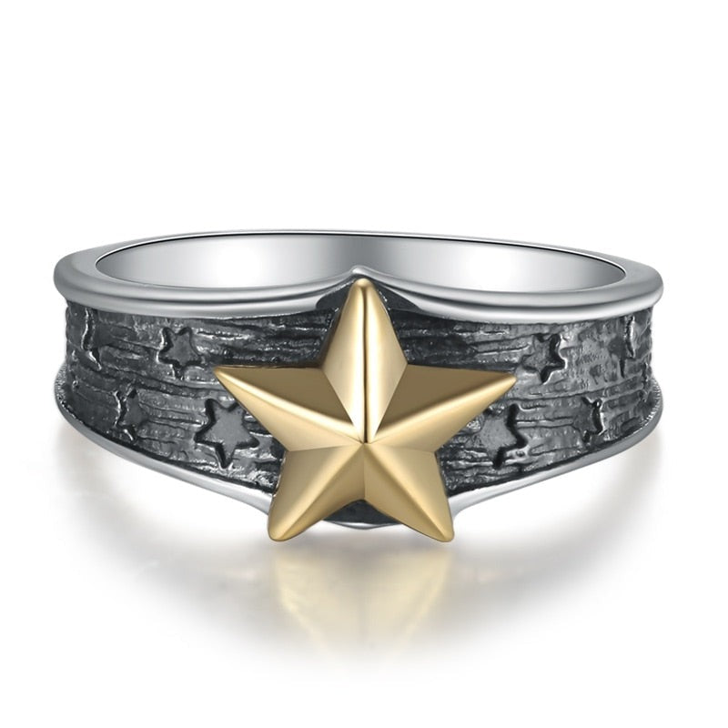 Bague Etoile - Argent Steampunk-Passion Steampunk