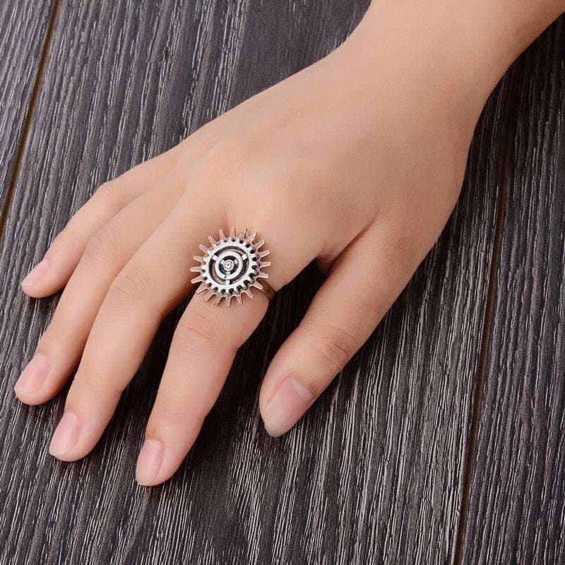 Bague Steampunk - Fleur Cuivrée-Passion Steampunk