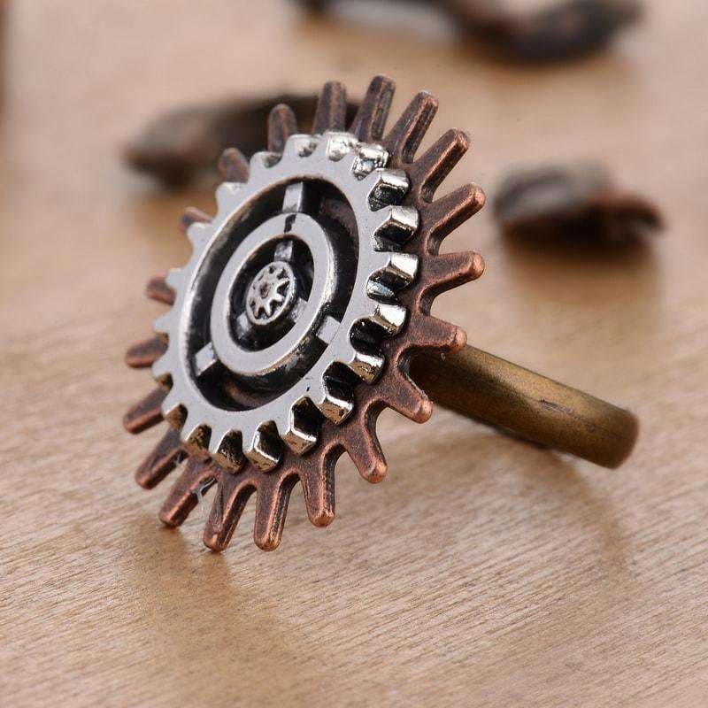 Bague Steampunk - Fleur Cuivrée-Passion Steampunk