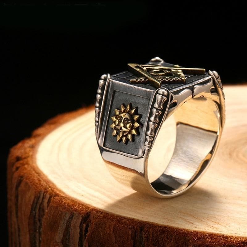 Bague Franc Maçon - Loge Secrète-Passion Steampunk