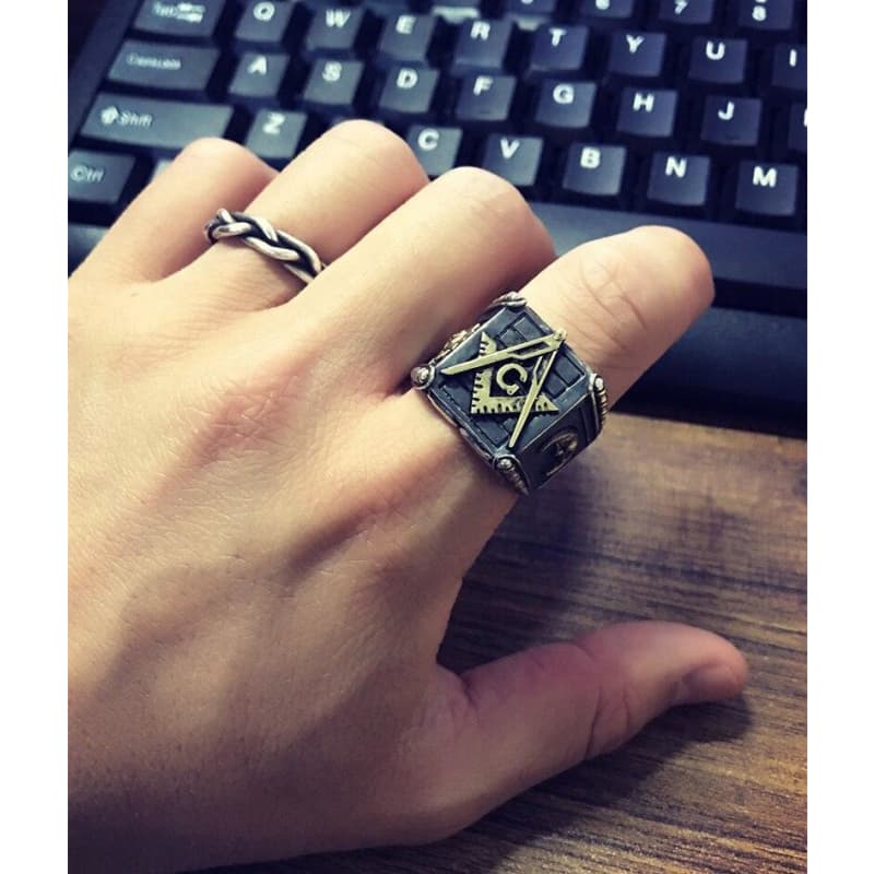 Bague Franc Maçon - Loge Secrète-Passion Steampunk