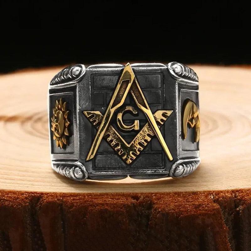 Bague Franc Maçon - Loge Secrète-Passion Steampunk