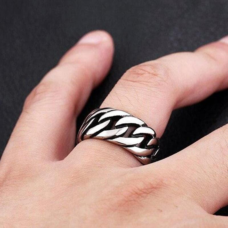 Bague Gothique Homme - Cercle Obscur-Passion Steampunk
