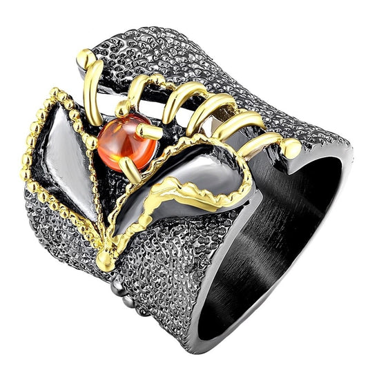 Bague Gothique Femme - Anneau Fissuré-Passion Steampunk