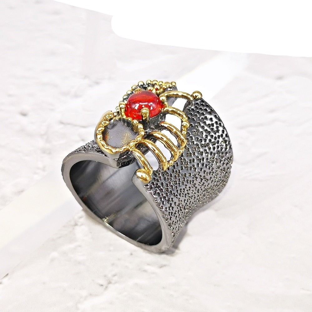 Bague Gothique Femme - Anneau Fissuré-Passion Steampunk