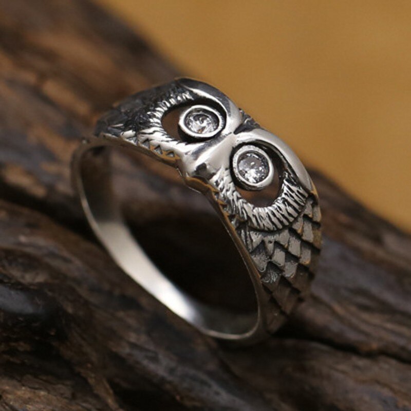 Bague Hibou Argent - Steampunk Style-Passion Steampunk